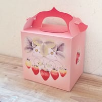 「苺（いちご）」菓子用手提げパッケージ展開図