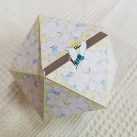 「アナベル／アジサイ」小物ケース展開図