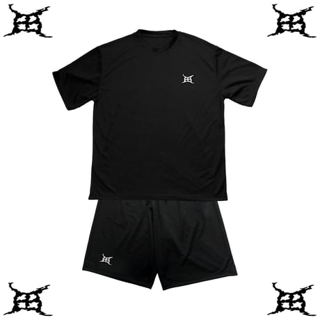 padoota ”田” Logo Mesh Shorts