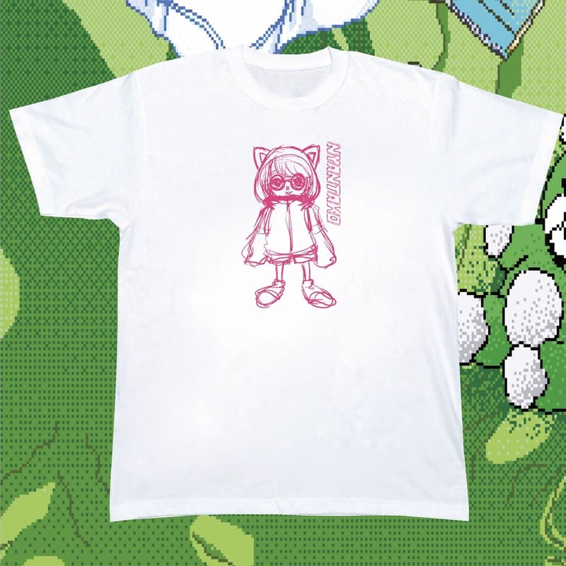 NYANTAKO×KDN にゃんレボDocument T-shirts White | 幽幻怪