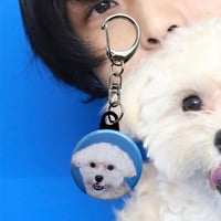 monell™ Button Badge Key Chain ぺろver