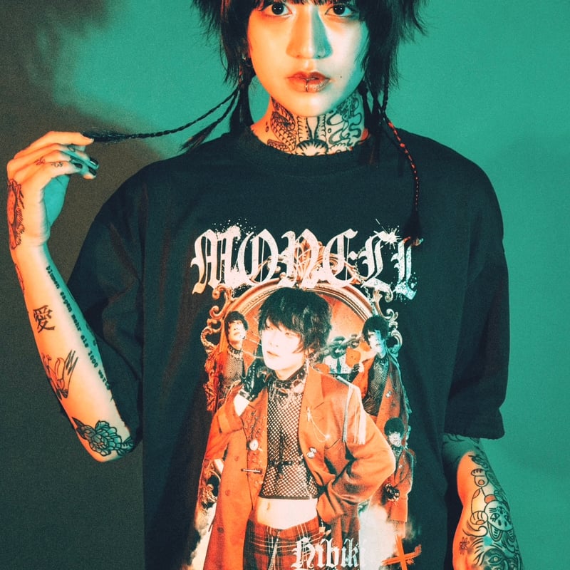 monell V-Kei Distressed Tee | 幽幻怪社件-KUDAN-『件らNi