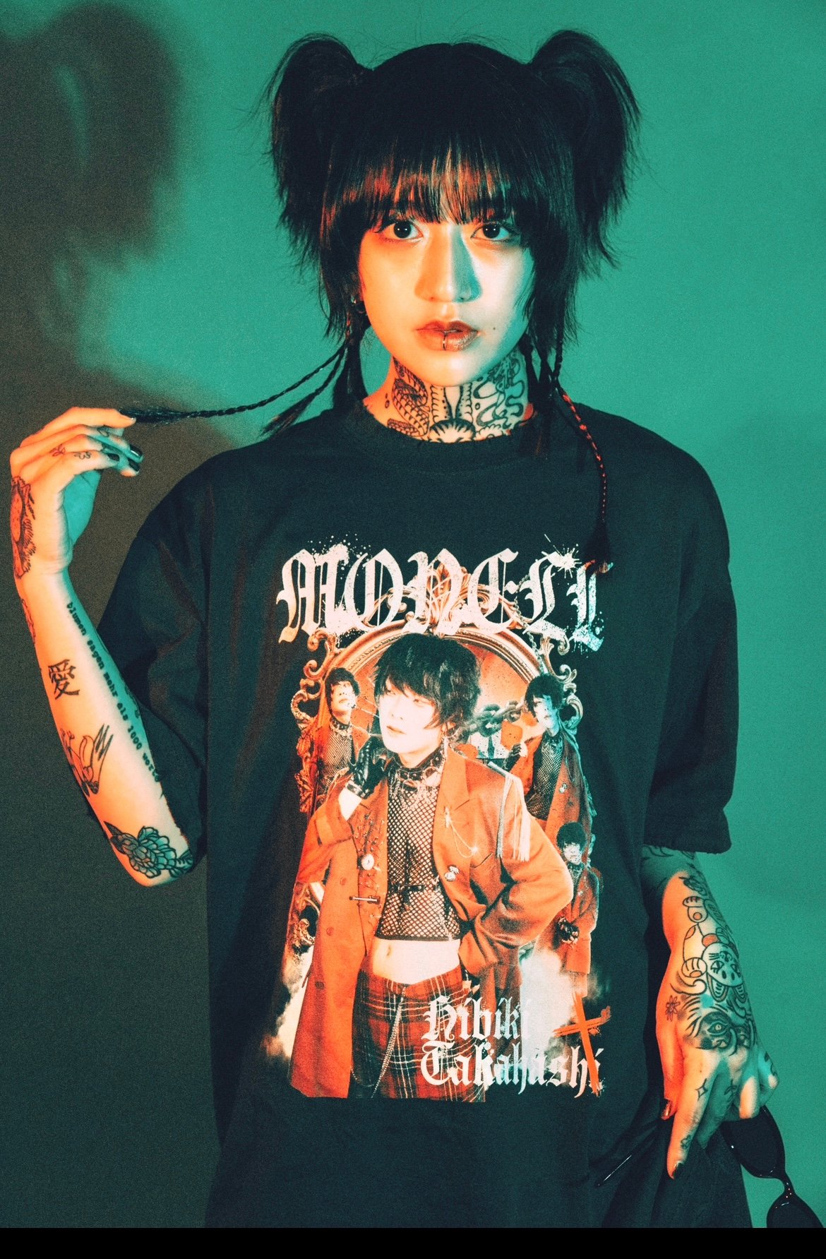 monell V-Kei Distressed Tee | 幽幻怪社件-KUDAN-『件らNi