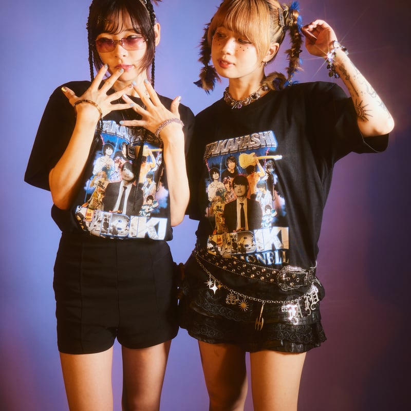 TAKAHASHI HIBIKI Tee Ⅲ 【Black】 | 幽幻怪社件-KUDAN-『件 TAKAHASHI HIBIKI Tee Ⅲ 【Black】 | 幽幻怪社件-KUDAN-『件