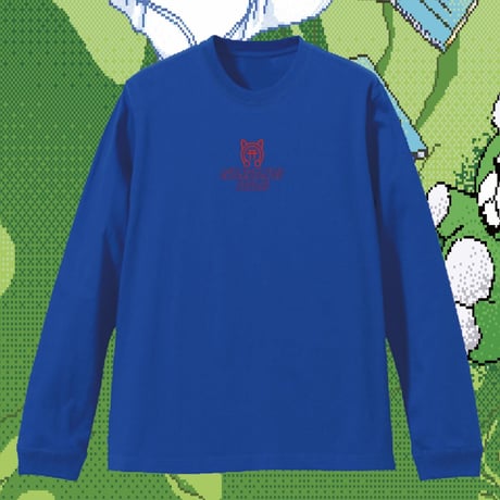 NYANTAKO×KDN Symbol logo long sleeve　RoyalBlue