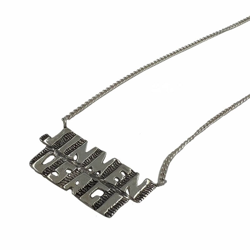jinmenusagi KDNtypo silver necklace | 幽幻怪社件-KUD jinmenusagi KDNtypo silver necklace | 幽幻怪社件-KUD