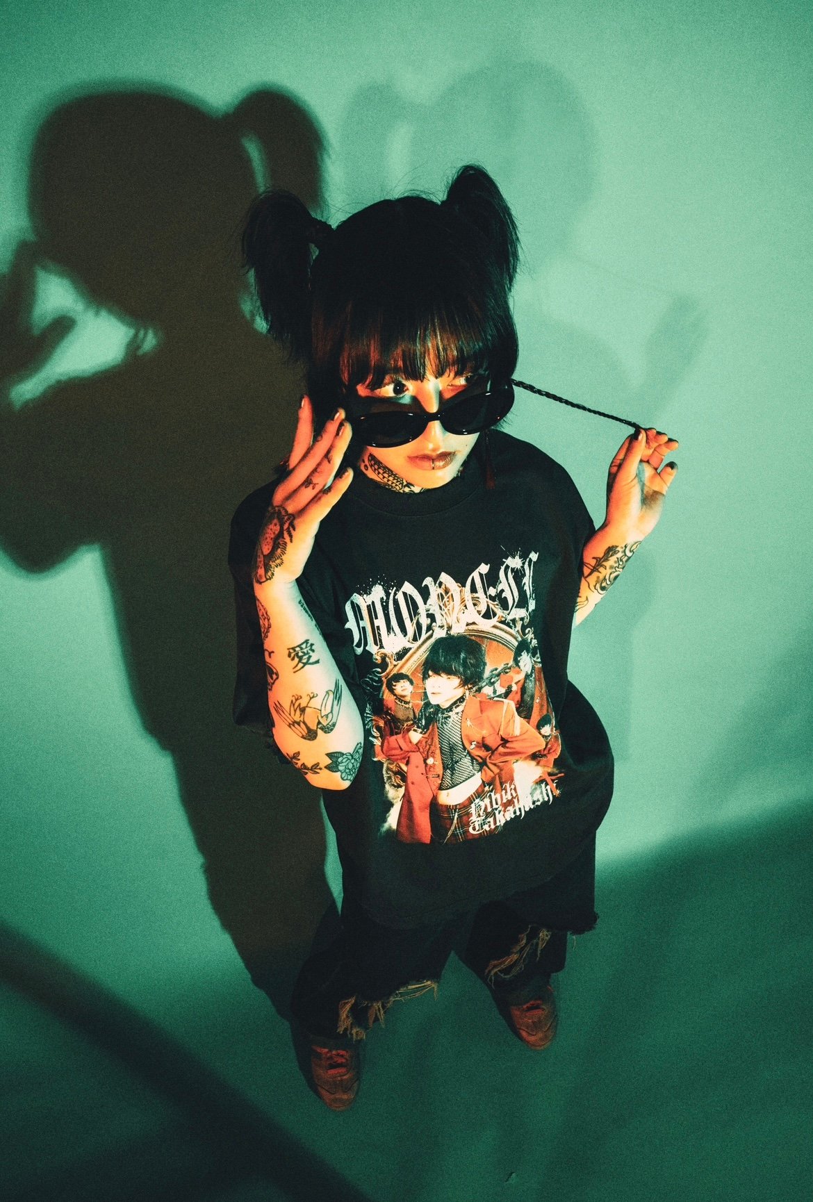 Cody・Lee 高橋響/monell V-Kei Distressed Tee monell V-Kei Distressed Tee | 幽幻怪社件-KUDAN-『件らNi