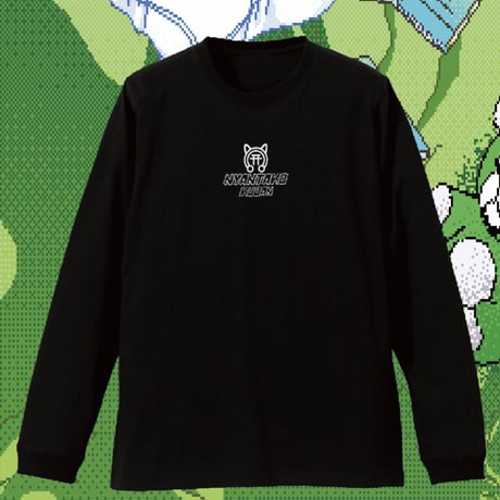 NYANTAKO×KDN Symbol logo long sleeve　BLACK