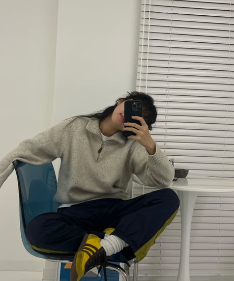 WOOL ZIP KNIT（2color!）