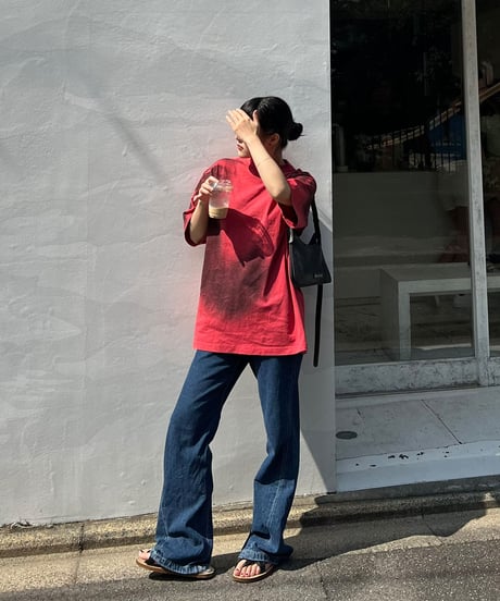 TWISTED SEAM FLARE DENIM