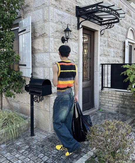 ［Restock］STRIPED MOHAIR KNIT VEST