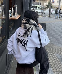 FRINGES PLAID MUFFLER