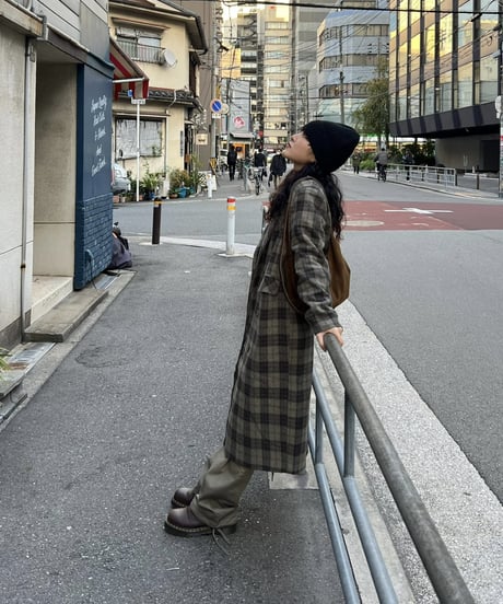 ［Restock］CHECK WOOL COAT