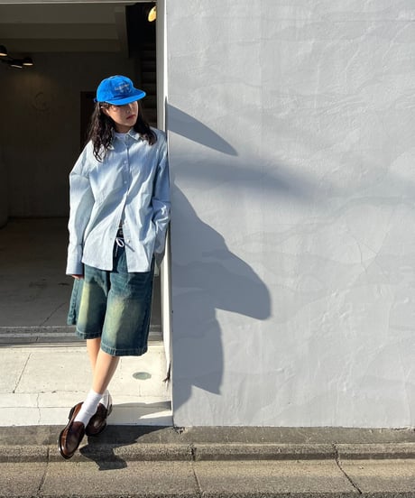 STRIPED COTTON SHIRT（2color!）