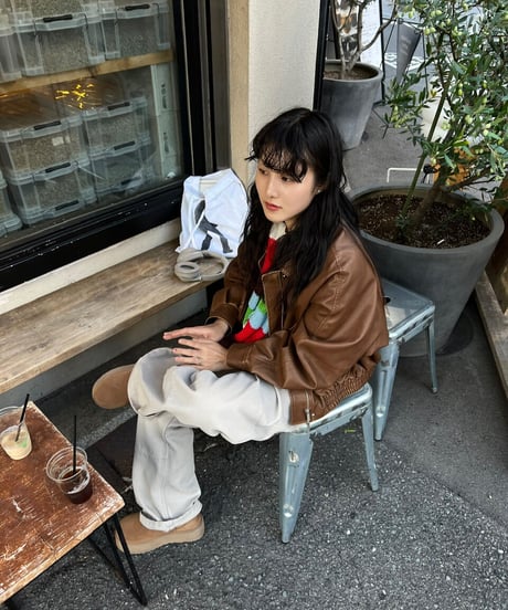 VINTAGE LEATHER BLOUSON（2color!）