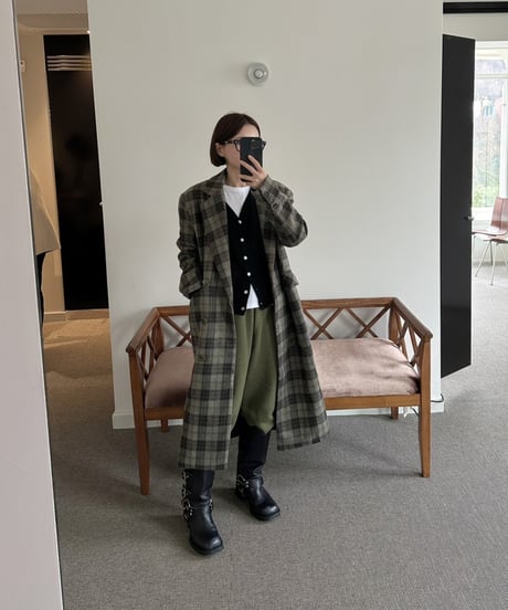 ［Restock］CHECK WOOL COAT