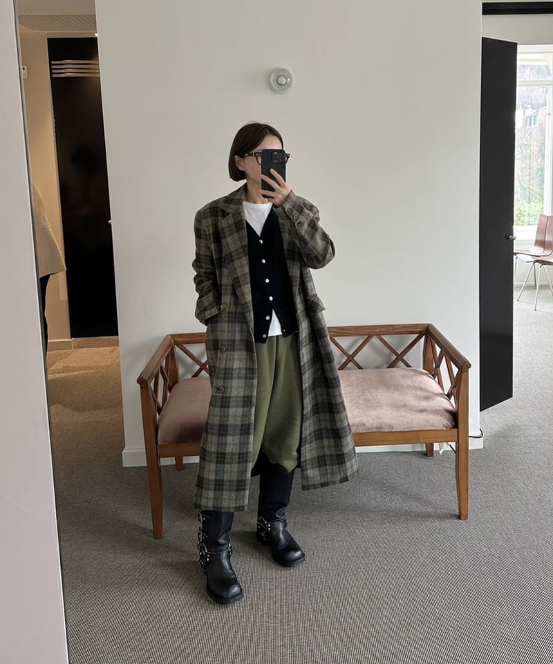 Restock］CHECK WOOL COAT | 10llllllllll