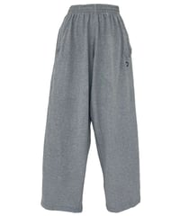 WIDE LOGO PANTS 'light gray