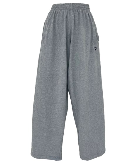 WIDE LOGO PANTS 'light gray