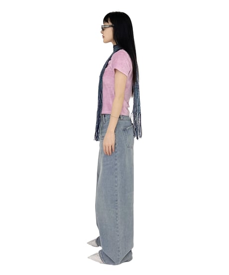 WASHED WIDE DENIM