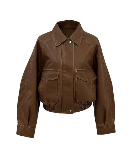 VINTAGE LEATHER BLOUSON（2color!）