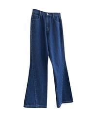 TWISTED SEAM FLARE DENIM