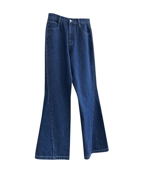 TWISTED SEAM FLARE DENIM