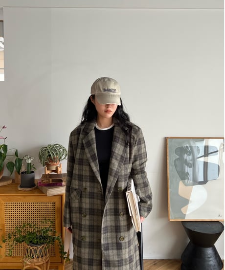 ［Restock］CHECK WOOL COAT