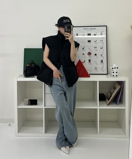 WASHED WIDE DENIM