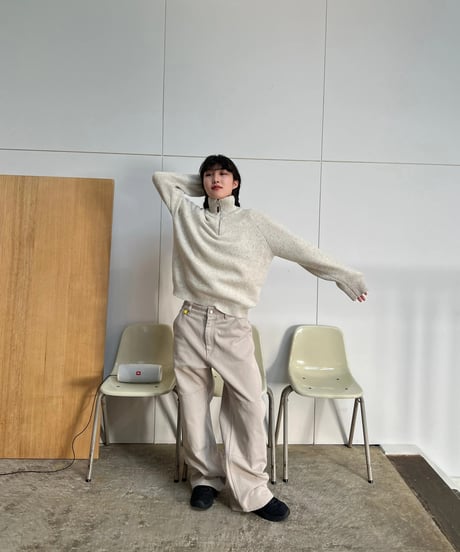 WOOL ZIP KNIT（2color!）