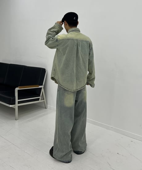［Restock］WASHED PALE JEANS SET