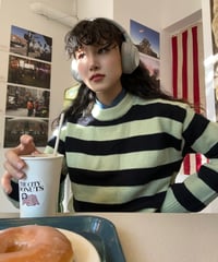 MINT STRIPED SWEATER