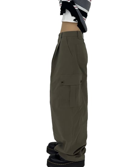 MILITARY WIDE CARGO PANTS