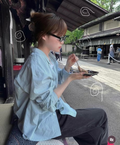 STRIPED COTTON SHIRT（2color!）