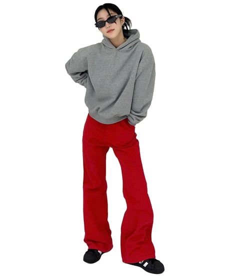 RED FLARE PANTS