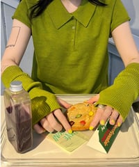 ARM WARMER KNIT POLO（2color）