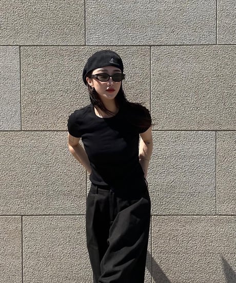 BASIC RIB FIT T-SHIRT