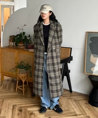 ［Restock］CHECK WOOL COAT