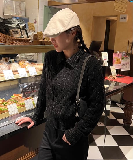 COLLAR NEP KNIT
