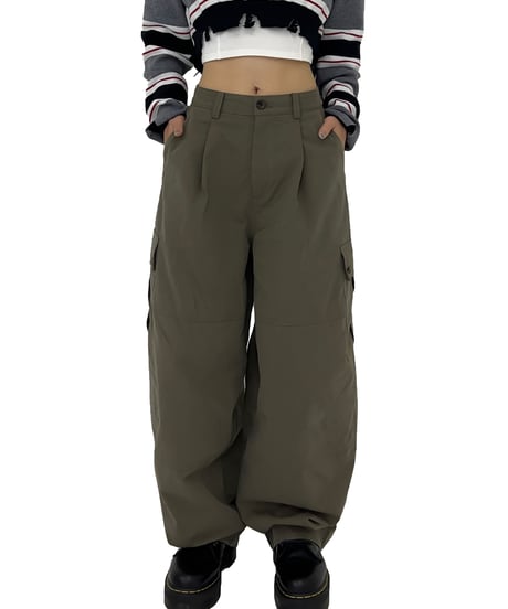MILITARY WIDE CARGO PANTS