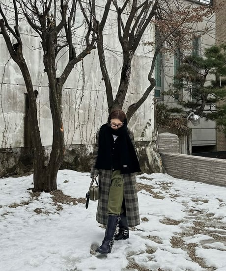 ［Restock］CHECK WOOL COAT