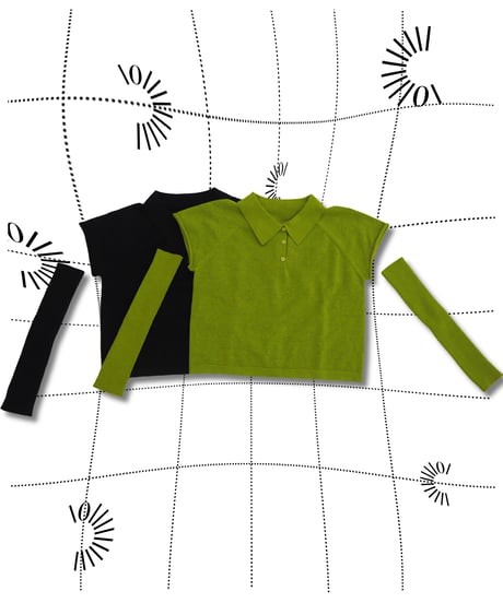 ARM WARMER KNIT POLO（2color）