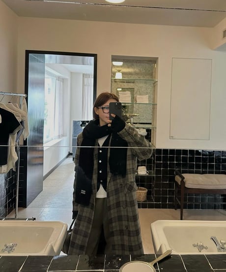 ［Restock］CHECK WOOL COAT