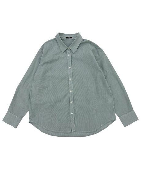 STRIPED COTTON SHIRT（2color!）
