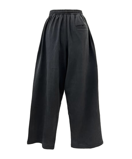 WIDE LOGO PANTS 'charcoal gray