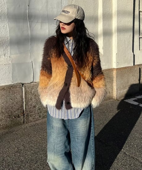 SUNSET HAIRY CARDIGAN