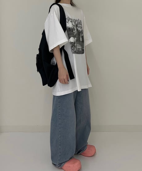 WASHED WIDE DENIM