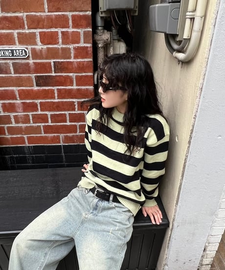 MINT STRIPED SWEATER