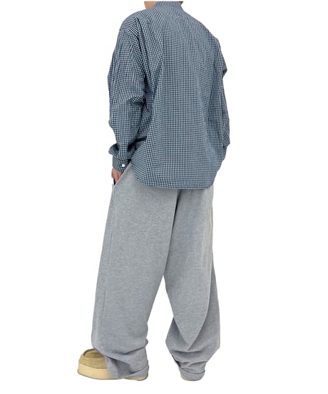 WIDE LOGO PANTS 'light gray