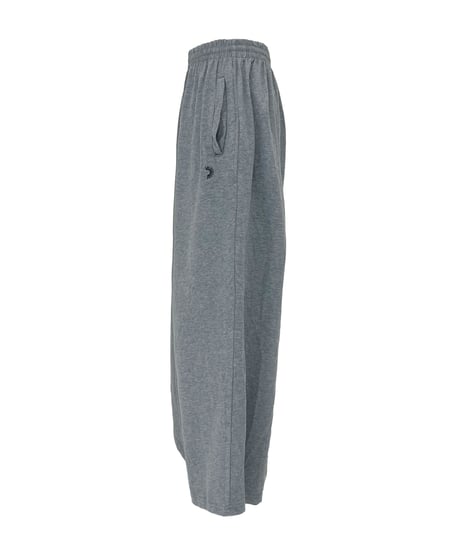 WIDE LOGO PANTS 'light gray